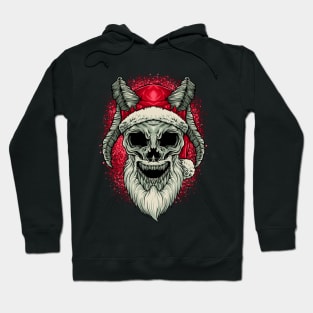 SANTA SKULL HORN HEAD Hoodie